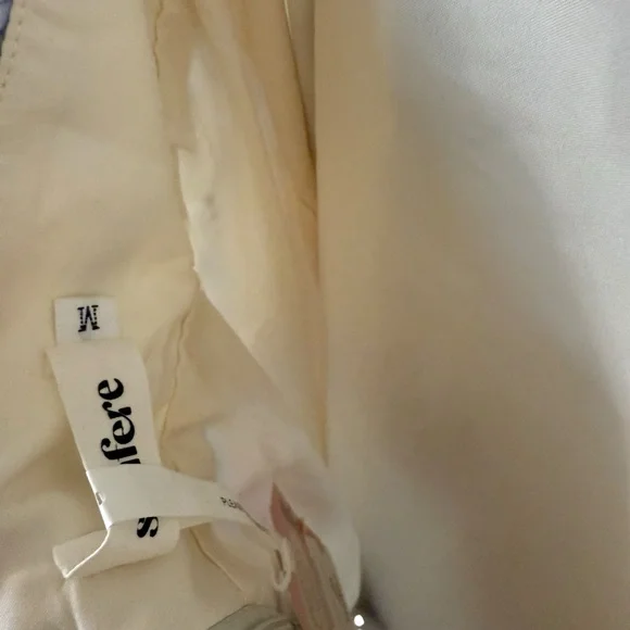 NWT Sunfere Floral Cut Out Maxi Dress Size Medium Lace Up Back Ruffles Flowy - Picture 13 of 14